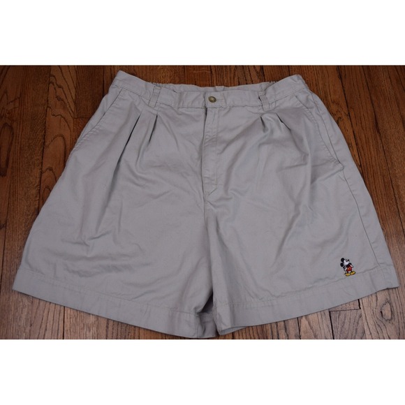 Disney Pants - Women's Disney‎ Authentic Mickey Mouse Tan Shorts Size 34x5